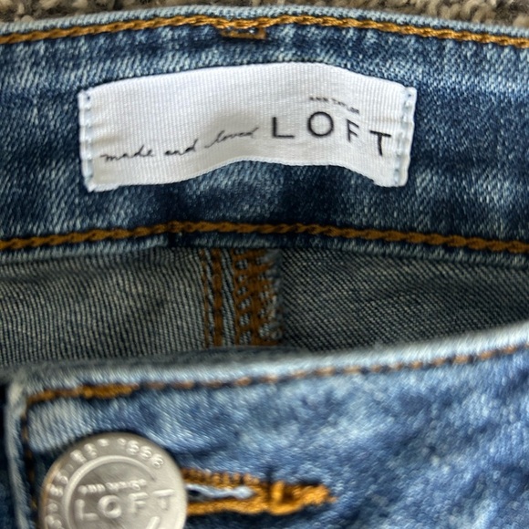 Loft Made and Love Curvy Skinny Croped Jeans size 6/28 - Picture 4 of 9